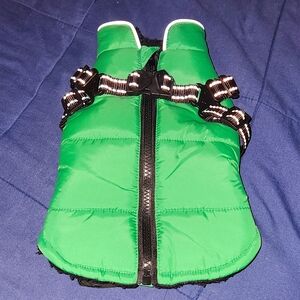 NIP Dog puffy vest Sz S